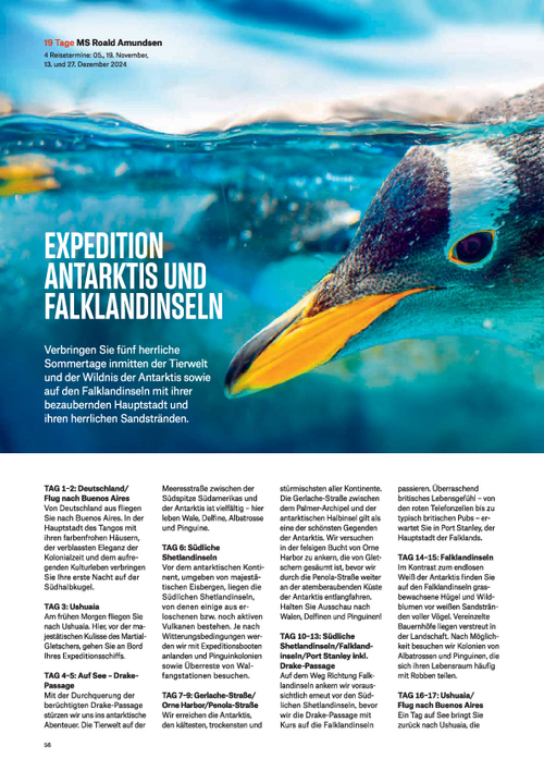 Expedition Antarktis und Falkland-Inseln 