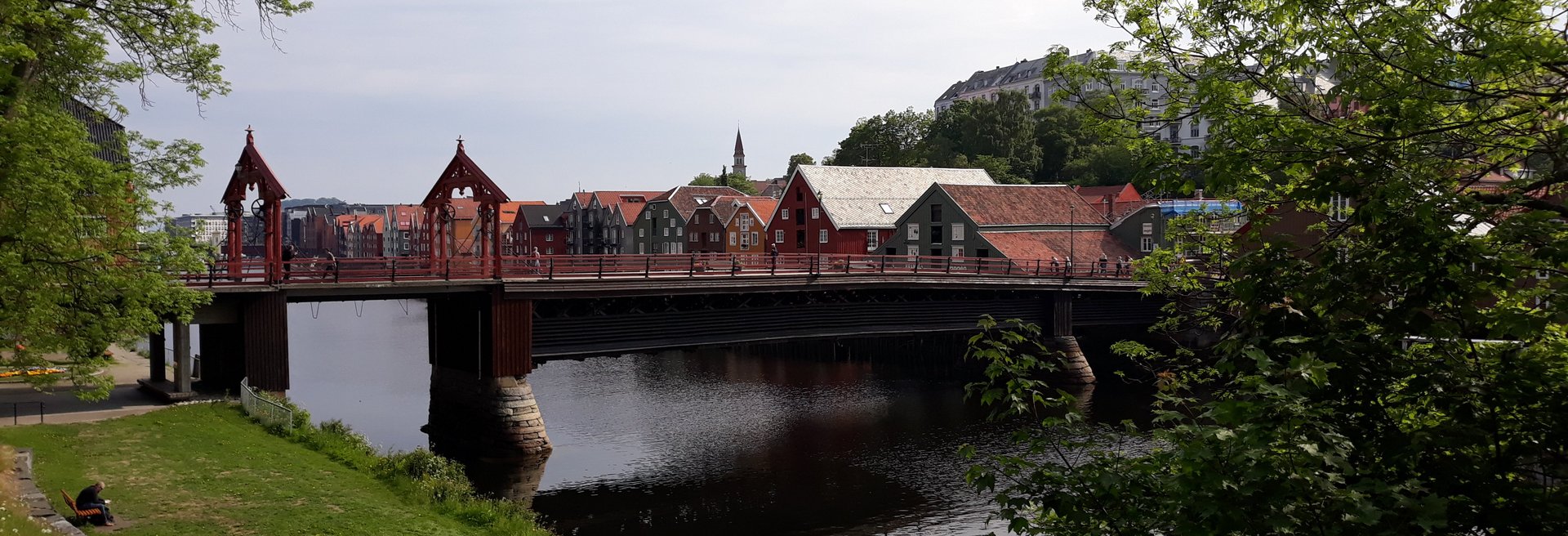 Alte Brücke in Trondheim