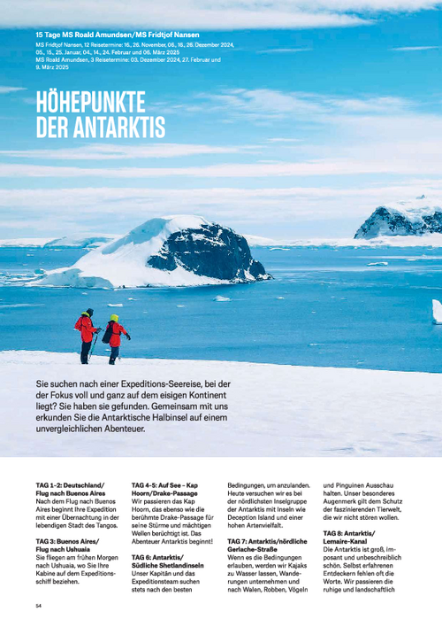 Höhepunkte der Antarktis 