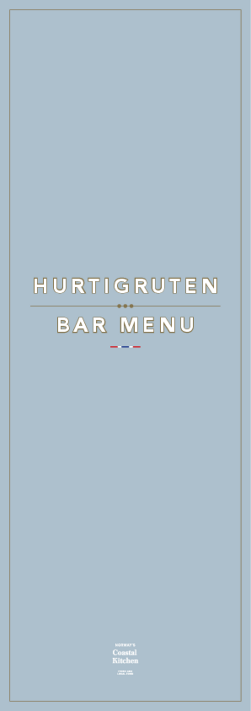 Hurtigruten Bar-Karte